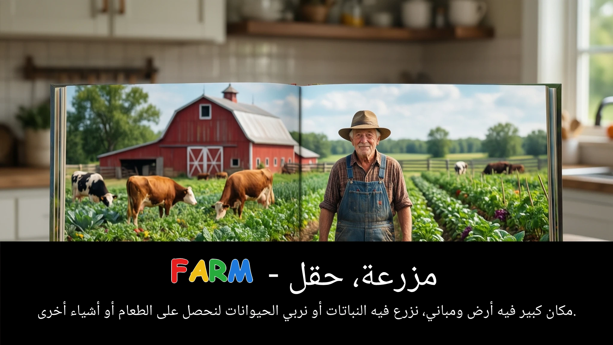 Arabic Illustration for farm